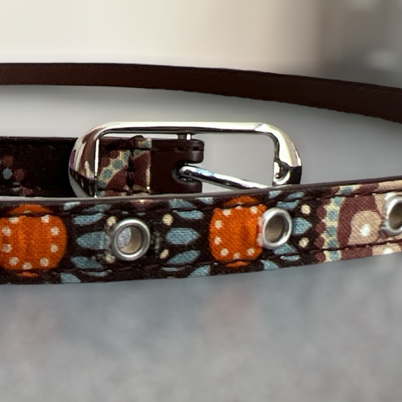 Brown/Orange/Blue Pattern Belt, Large - Picture 5 of 8